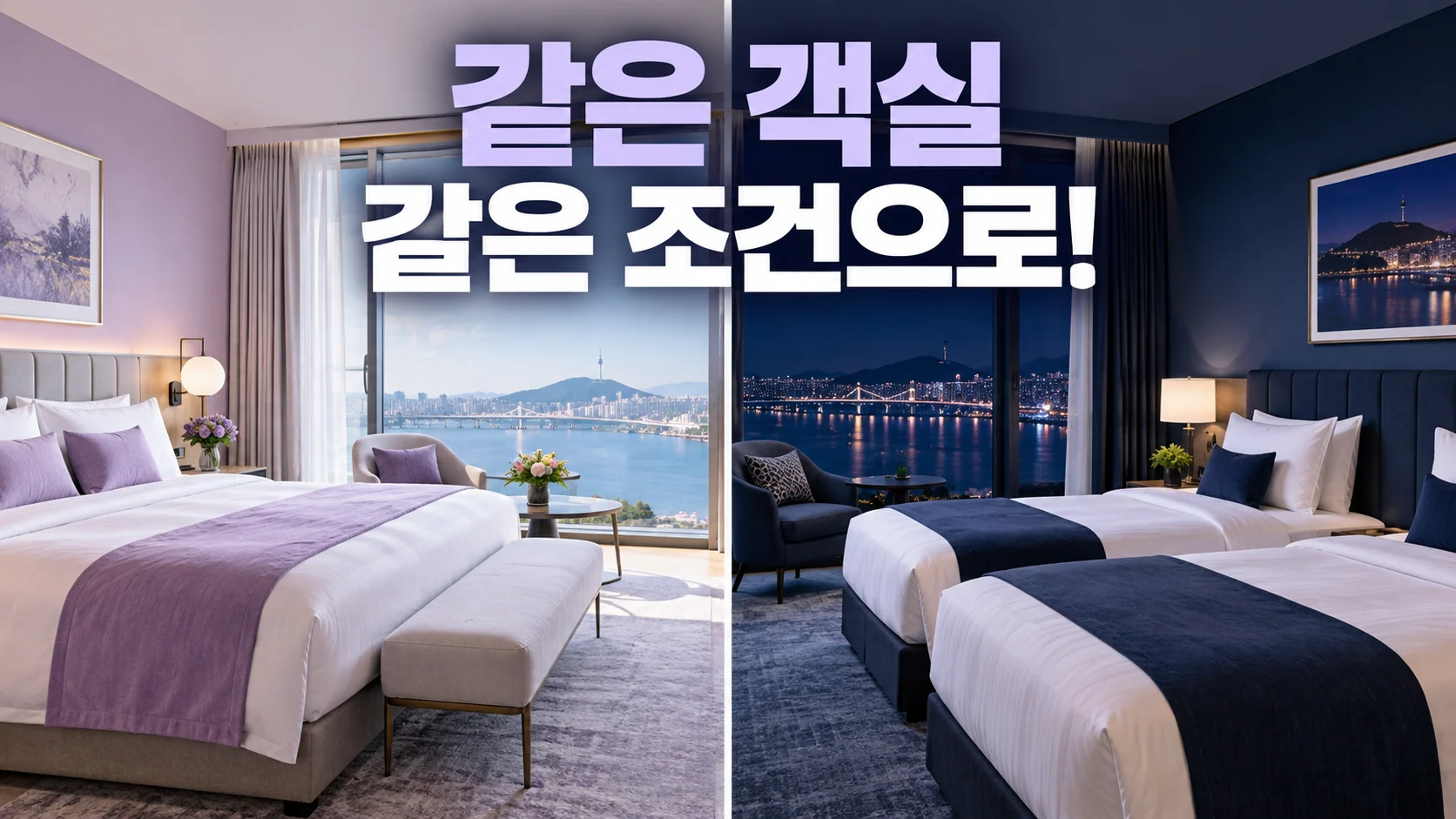 같은 객실, 같은 조건으로!